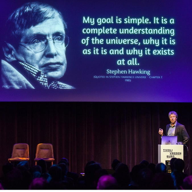 13 maart 2019: Een eerbetoon aan Stephen Hawkings 'Antwoorden op de Grote vragen'